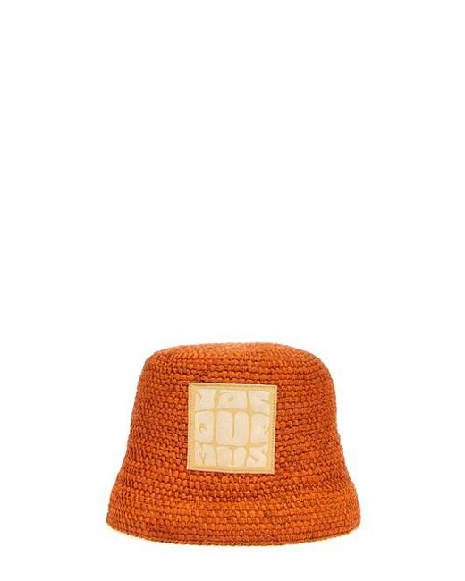 Jacquemus Bucket Hat 'le Bob Ficiu' in Orange | Lyst