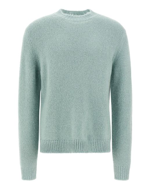 Jil Sander Pullover Aus Alpaka-Wolle in Green für Herren