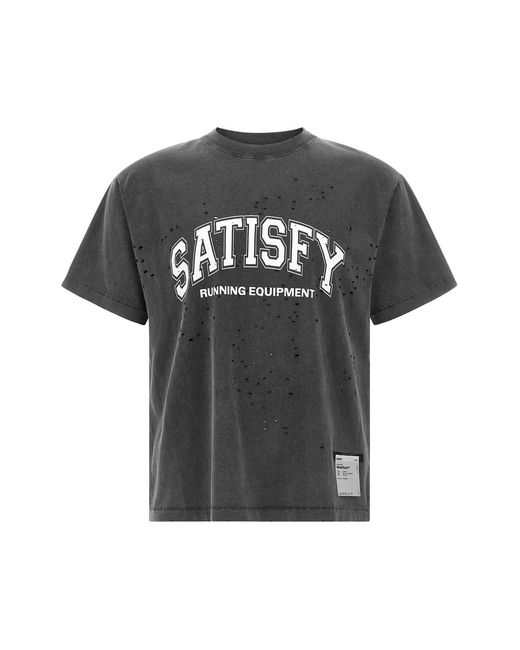 Satisfy Black 'mothtechtm' T-shirt for men