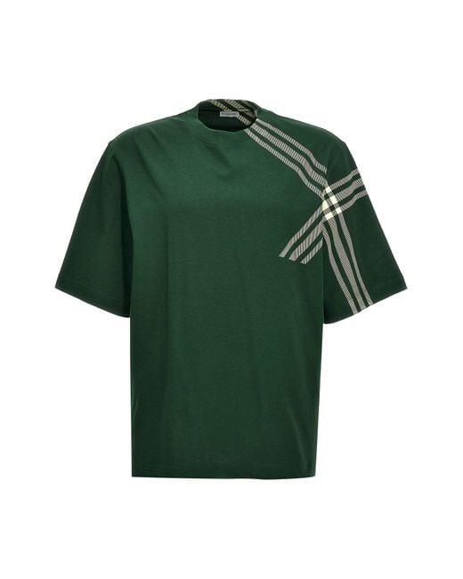Burberry Green 'tops' T-shirt for men