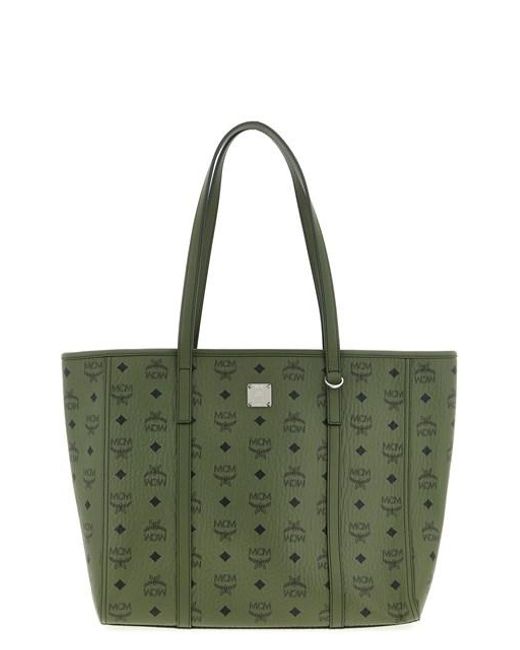 MCM Green Medium 'toni' Shopping Bag