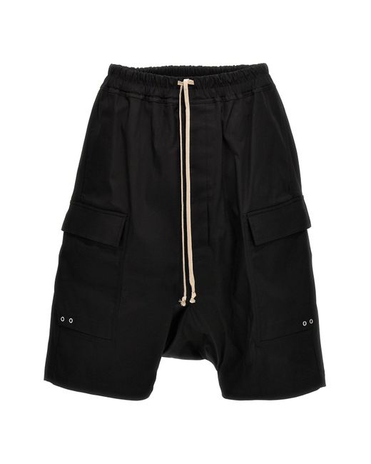 Rick Owens Bermuda-Shorts "Cargo Pods" in Black für Herren