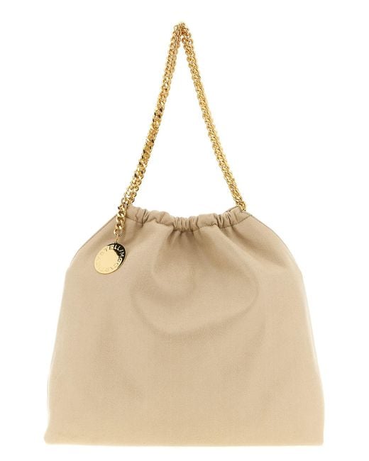 Stella McCartney Natural 'Falabella Drawstring' Shoulder Bag