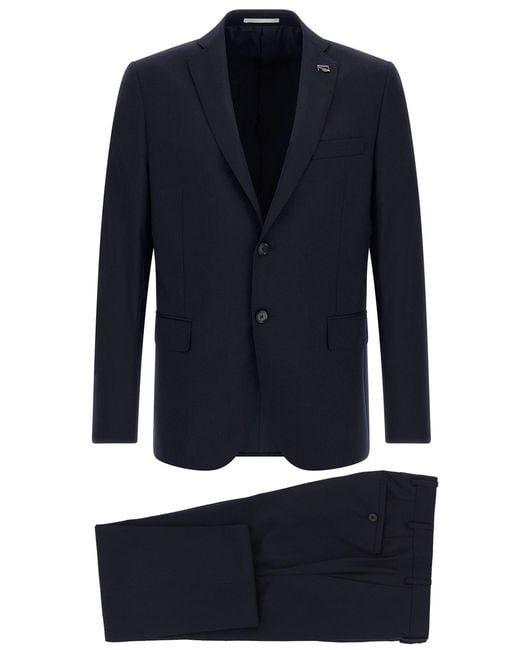 Pal Zileri Blue Wool Dress for men
