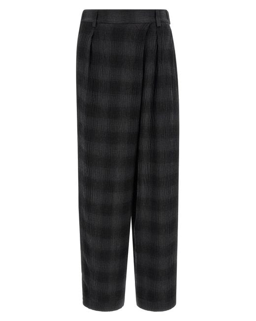Tela Black Check Pants