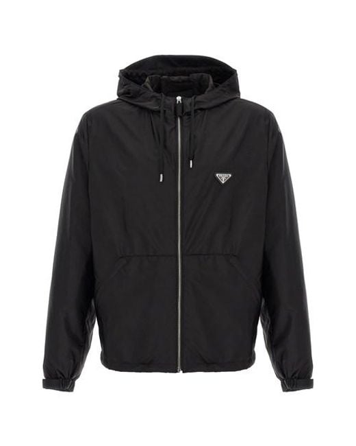 Giacca Re-Nylon di Prada in Black da Uomo
