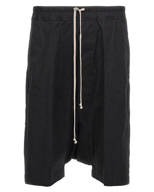 Bermuda 'Rick Pods' di Rick Owens in Black da Uomo