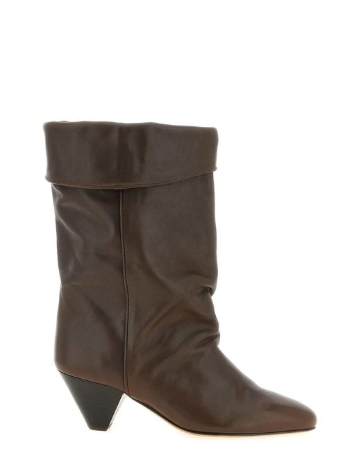 Isabel Marant Brown 'dalby' Ankle Boots