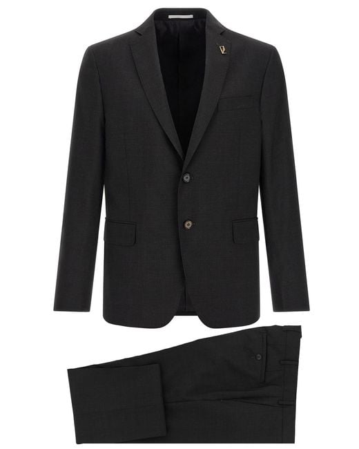 Pal Zileri Black Wool Dress for men