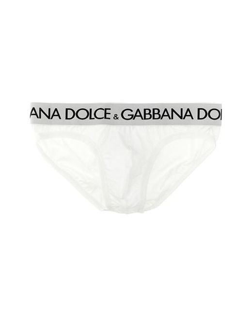 Slip 'Midi' di Dolce & Gabbana in White da Uomo