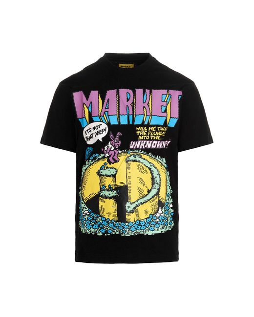 Market Multicolor 'smiley Into The Unknown' T-shirt for men