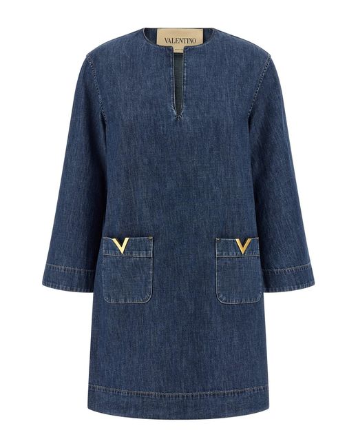 Valentino Garavani Blue Vgold Dress