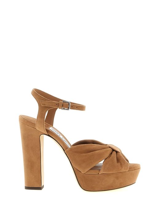 Jimmy Choo Brown 'heloise' Sandals
