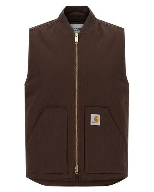 Carhartt Brown 'classic' Vest for men