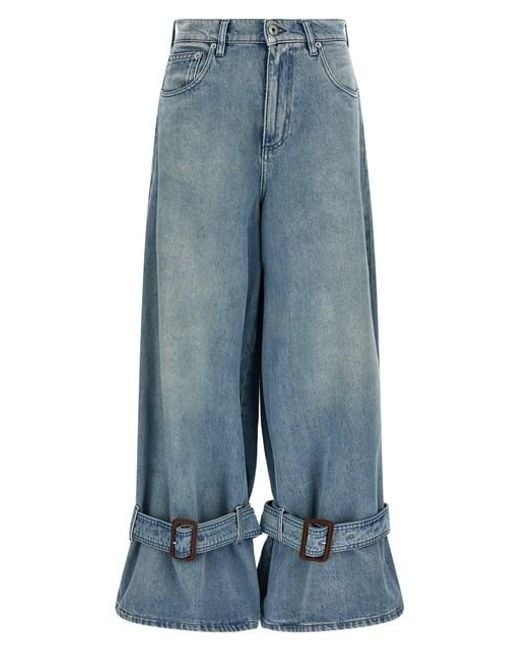 J.W. Anderson Blue J.W.Anderson Strap Jeans
