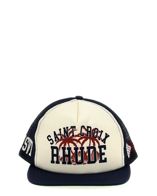 Rhude Black ' Saint Croix Trucker' Cap for men