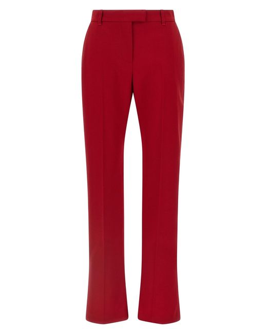 McQueen Red Wool Pants