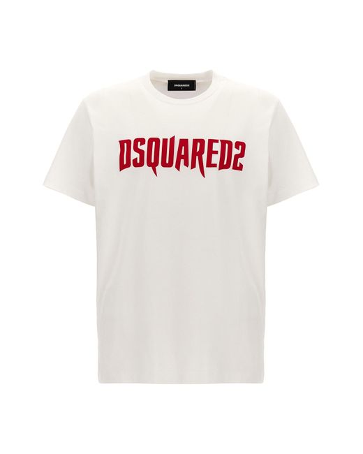DSquared² T-Shirt Mit Logodruck in White für Herren