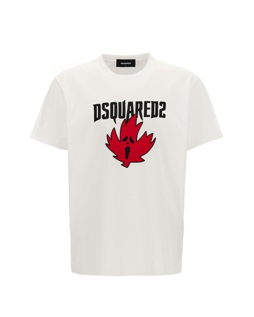 DSquared² T-Shirt Mit Logodruck in White für Herren