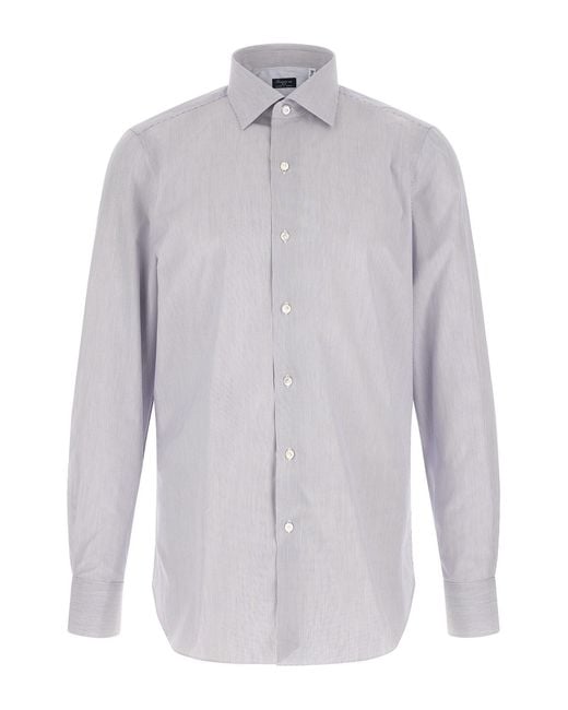 Finamore 1925 White Napoli Shirt for men