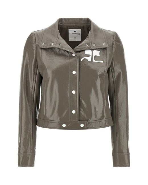 Courreges Gray 'vinyl' Jacket