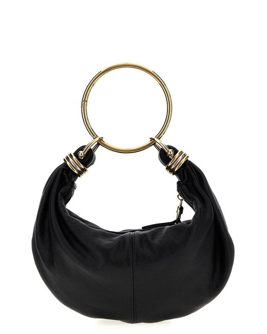 Chloé Black Handtasche "Bracelet Hobo Piccola"