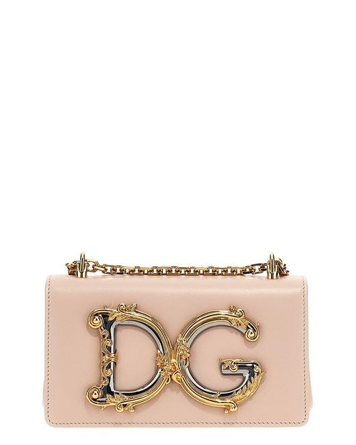 Dolce & Gabbana Pink 'dg Girl' Mini Crossbody Bag
