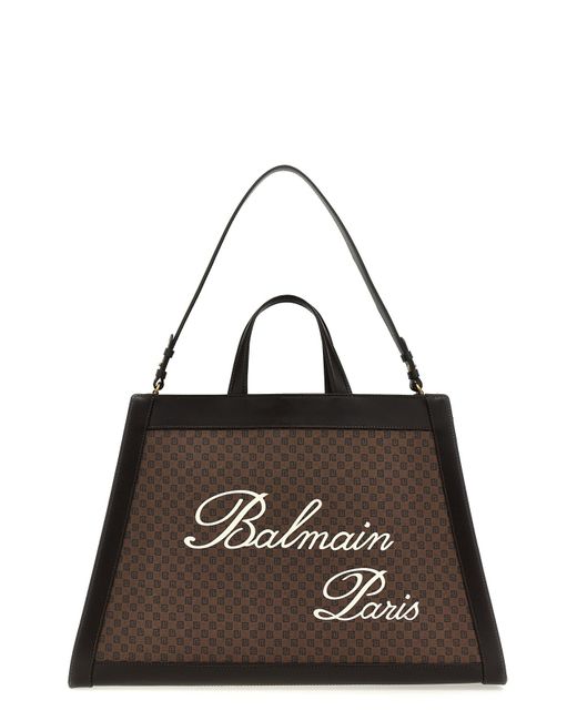 Balmain Brown 'olivier's Cabas' Shopping Bag