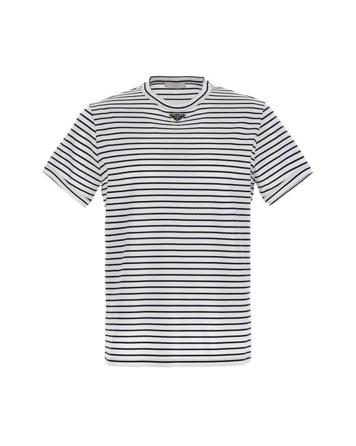 Prada Multicolor Stripes T-shirt for men