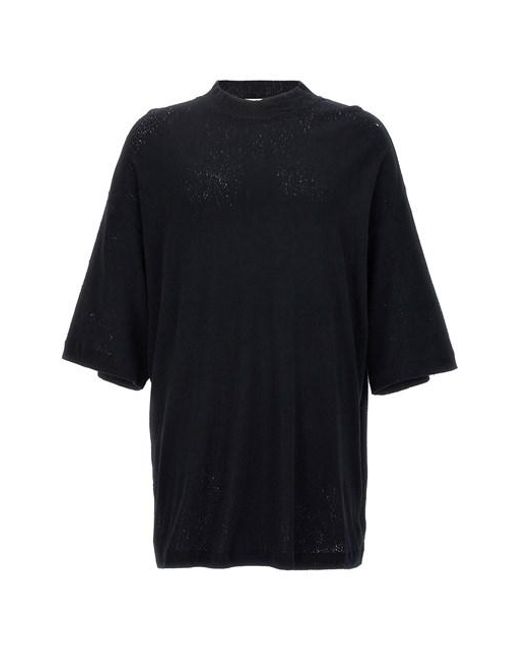 1017 ALYX 9SM Black 'distressed Oversized' T-shirt for men