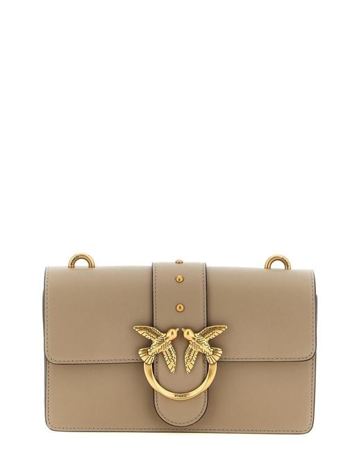 Pinko Brown 'love One' Small Crossbody Bag