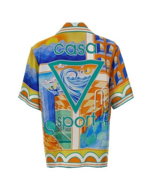 Camicia 'Surreal pool' di Casablanca in Multicolor da Uomo