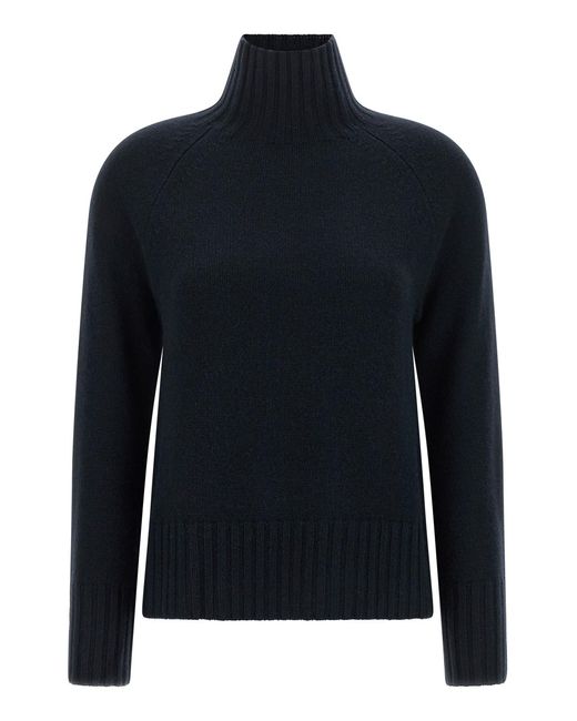 Max Mara Blue 'mantova' High Neck Sweater