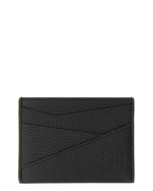 Loewe Black 'puzzle Edge' Card Holder for men