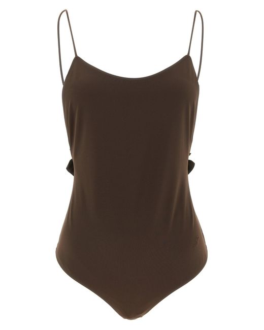Jacquemus Brown 'Le Maillot Cabana' One-Piece Swimsuit