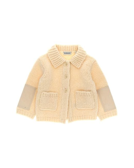 Burberry Natural Knitted Coat