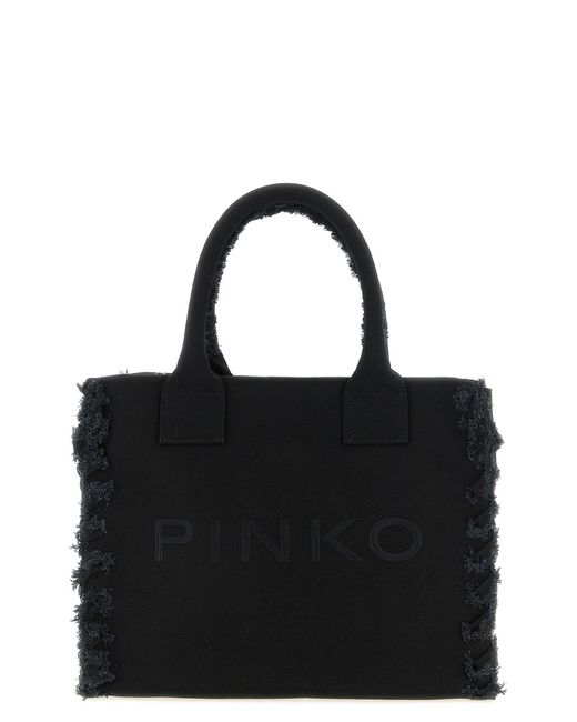 Pinko Black Medium 'beach' Shopping Bag