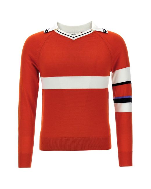 Wales Bonner Red 'calm' Sweater for men