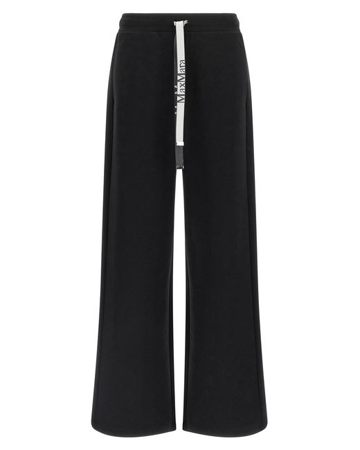 Max Mara Black 'bali' Drawstring Pants