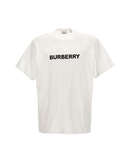Burberry White 'harriston' T-shirt for men