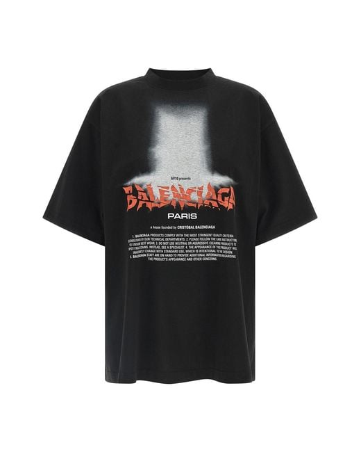 Balenciaga Black 'the Door' T-shirt