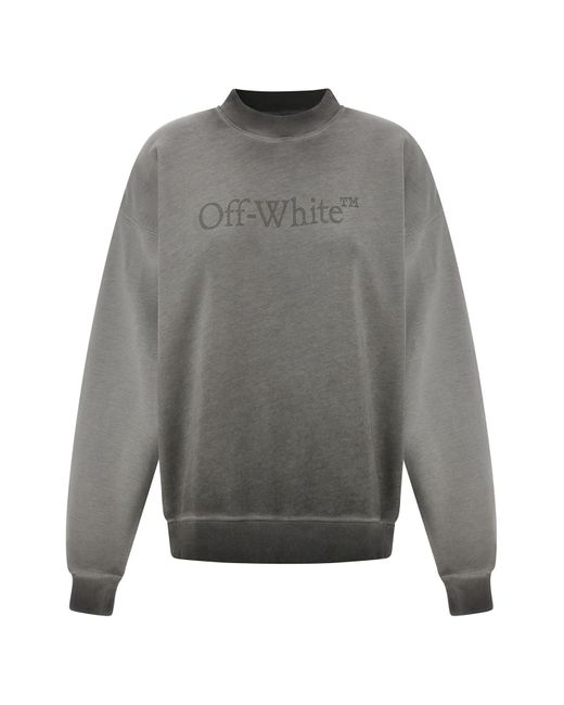 Off-White c/o Virgil Abloh Gray 'laundry Skate' Sweatshirt