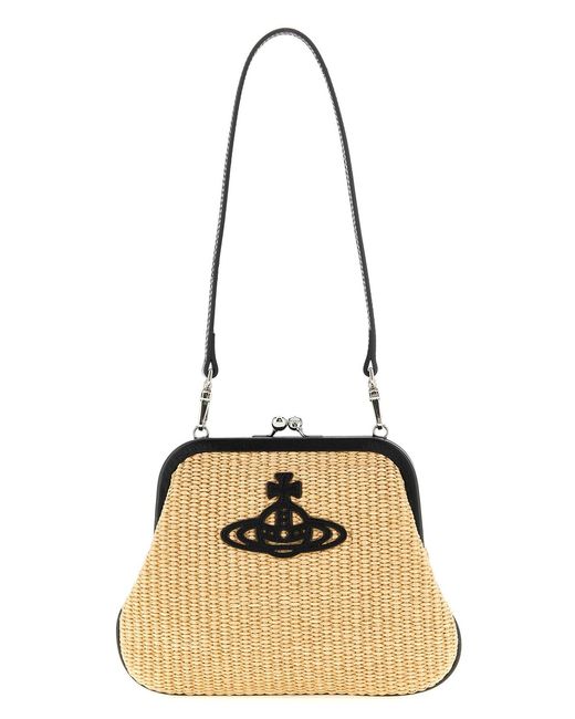 Vivienne Westwood Natural 'Vivienne' Clutch