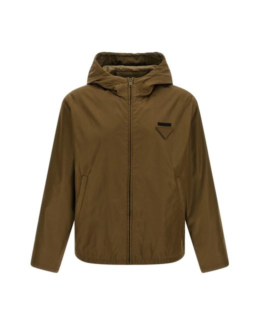 Prada Green Re-nylon Anorak for men