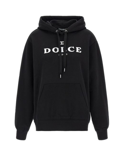 Dolce & Gabbana Black 'dolce Mood' Hoodie