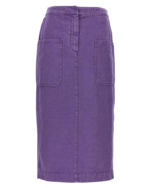 Max Mara Purple 'cardiff' Skirt