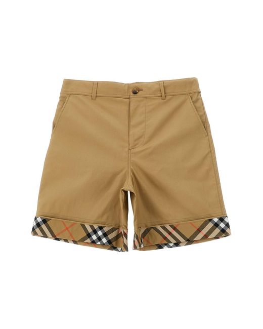 Burberry Natural 'oscar' Bermuda Shorts for men