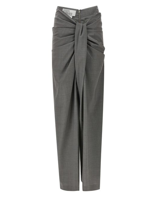 GIUSEPPE DI MORABITO Gray Cool Wool Pants