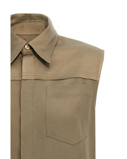 Camicia viscosa di AMI in Green