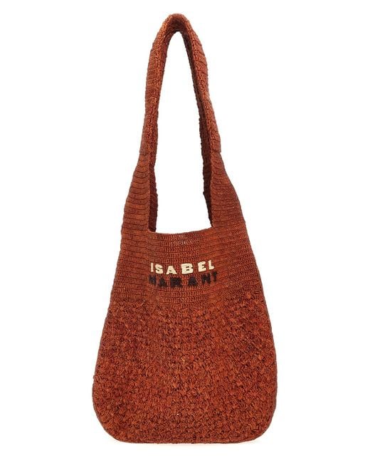 Isabel Marant Red 'Praia Medium' Shoulder Bag